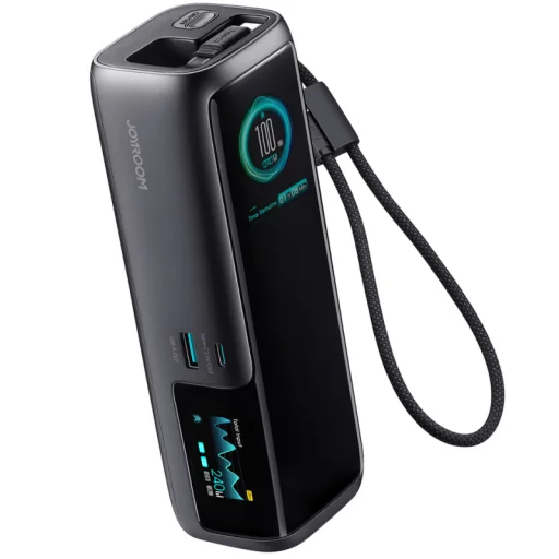 Joyroom PODIX PR70 külső akkumulátor, 25000 mAh, 240 W, fekete - 1