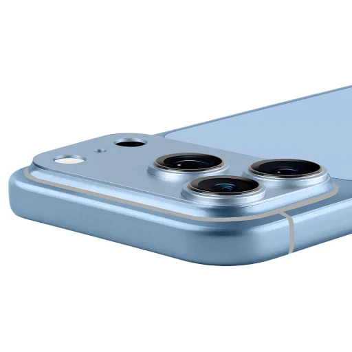  Apple iPhone 18 Pro készülékhez való világoskék OBAL:ME kamerasziget- és lencsevédő - 2