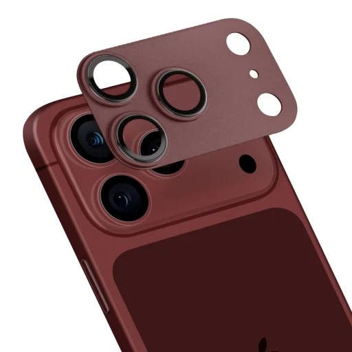  Apple iPhone 18 Pro sötét cseresznyeszínű OBAL:ME kamerasziget- és lencsevédő - 1