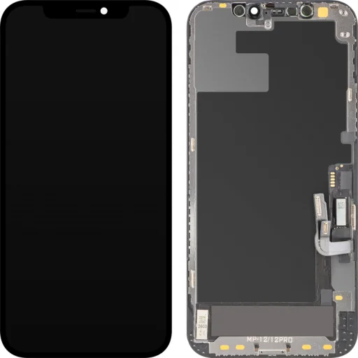  Apple iPhone 12 / 12 Pro fekete MP rugalmas OLED kijelzőmodul, FHD - 2