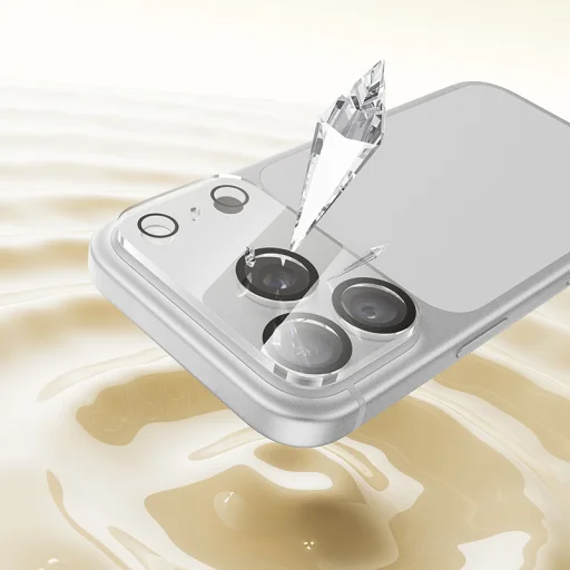  iPhone 18 Pro Borofone BF13 3D minden egyben edzettüveg kameralencse-védő, 10 db - 8
