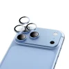  iPhone 18 Pro és iPhone 18 Pro Max Borofone BF14 3D fémkeretes edzettüveg-kameralencsevédő, világoskék thumbnail