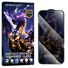  iPhone 17 Pro Max Borofone BF10 Armor betekintésgátló edzett üveg, 10 db