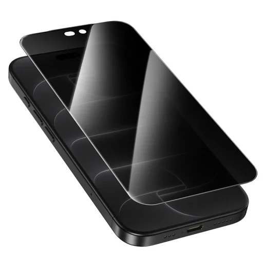  iPhone 16 Pro Max betekintésgátló edzett üveg – Borofone BF12 Armor Shield - 4