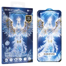  iPhone 17e/16e/14/13/13 Pro Borofone BF11 Armor Shield teljes kijelzős HD edzett üveg