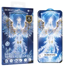  iPhone 16 Pro és iPhone 17 Borofone BF11 Armor Shield teljes kijelzős HD edzett üveg
