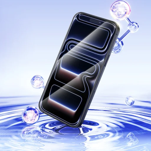  iPhone 16 Pro Max edzett üveg – Borofone BF11 Armor Shield, teljes kijelzős HD - 7