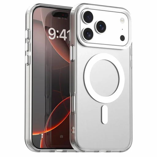  iPhone 18 Pro Max / iPhone 17 Pro Max fehér mágneses hibrid tok - 1
