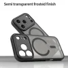  iPhone 18 Pro Max / iPhone 17 Pro Max mágneses, matt PC és TPU védőtok – fekete thumbnail