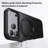  iPhone 18 Pro Max / iPhone 17 Pro Max mágneses tok forgatható támasszal, fekete thumbnail