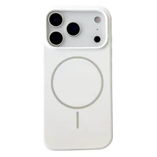  iPhone 18 Pro / iPhone 17 Pro fehér mágneses folyékony szilikon tok