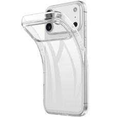  iPhone 18 Pro / iPhone 17 Pro TPU tok – átlátszó, ujjlenyomatálló