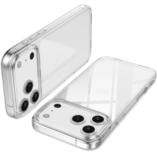  iPhone 18 Pro / iPhone 17 Pro TPU tok – átlátszó, ujjlenyomatálló - 2