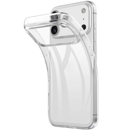  iPhone 18 Pro / iPhone 17 Pro TPU tok – átlátszó, ujjlenyomatálló - 1