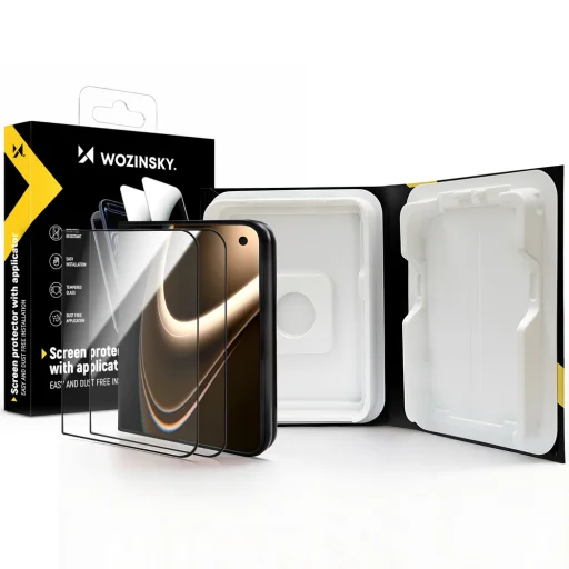  iPhone Duo átlátszó edzett üveg – Wozinsky EasyFit Clear Glass, 2 db - 1