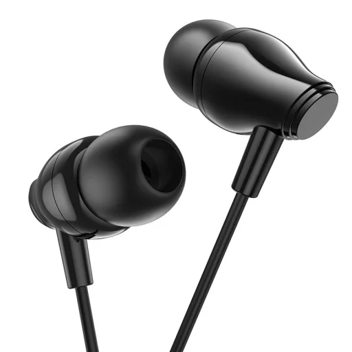 Borofone BM61 Wanderer vezetékes USB-C fülhallgató mikrofonnal, fekete - 1