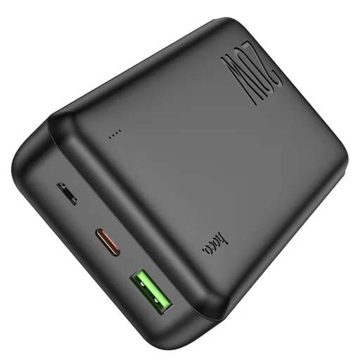 HOCO J87A Tracker 20 000 mAh külső akkumulátor, PD, QC3.0, 20 W, 3 A, fekete - 2