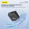 FONENG MAX60-EU GaN hálózati töltő TFT-kijelzővel, 65 W, USB-C–USB-C kábellel, fekete thumbnail