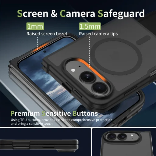  iPhone Duo matt fekete Techsuit PureFrost MagSafe tok - 3