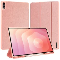  Samsung Galaxy Tab S12 Ultra / Tab S11 Ultra rózsaszín Dux Ducis Domo könyvszerű tok S Pen-tartóval