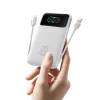 Veger Fuerza 10 (W1212B) 10 000 mAh-s külső akkumulátor beépített kábelekkel, 20 W, fehér thumbnail