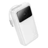 Hoco Q41 20 000 mAh külső akkumulátor behúzható USB-C kábellel, 22,5 W, fehér thumbnail