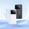 Hoco Q41 20 000 mAh külső akkumulátor behúzható USB-C kábellel, 22,5 W, fehér thumbnail