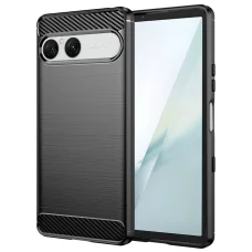  Sony Xperia 10 VIII fekete Techsuit Carbon Silicone ütésálló tok