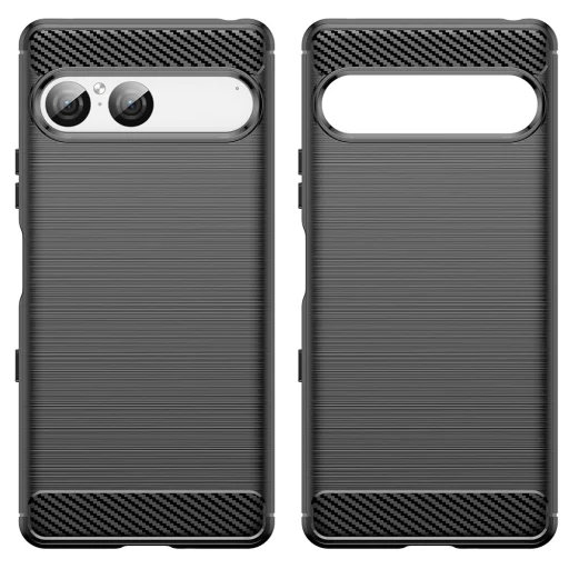  Sony Xperia 10 VIII fekete Techsuit Carbon Silicone ütésálló tok - 2