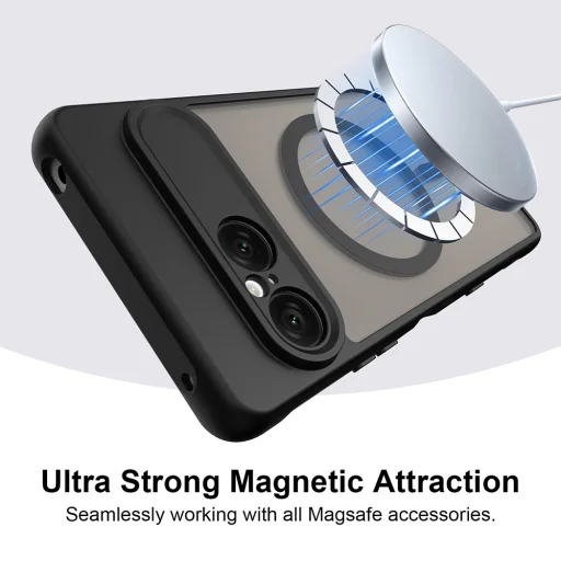  Sony Xperia 10 VIII fekete Techsuit HaloFrost II MagSafe tok - 3