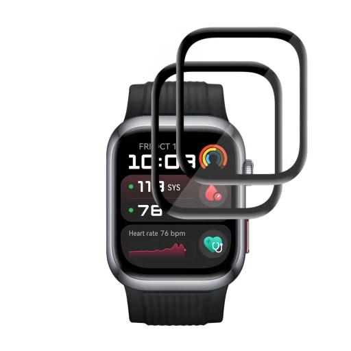  Huawei Watch D2 fekete Techsuit Nano Flex üvegfólia, 2 darabos - 2