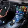 Acefast QC1 vezeték nélküli CarPlay és Android Auto autós adapter, fémes szürke thumbnail