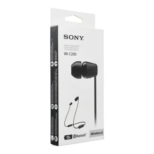 Sony WI-C200 fekete vezeték nélküli fülhallgató - 3