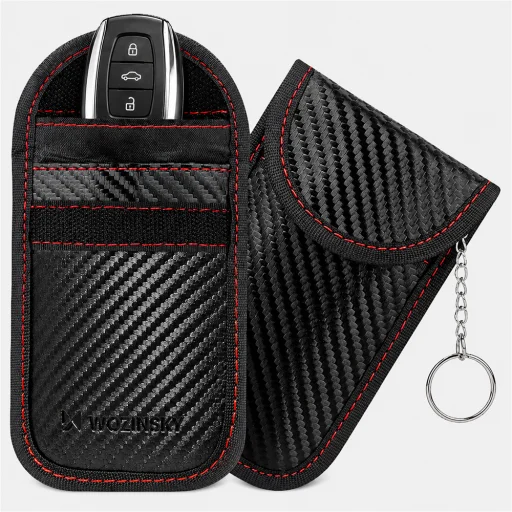 Wozinsky WPB-R14 RFID-jelárnyékoló tok autókulcsokhoz, 14 × 9 cm, fekete - 2