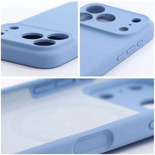  iPhone 18 Pro Max / iPhone 17 Pro Max világoskék Forcell F-Protect Rubber Premium MagSafe-kompatibilis tok - 5