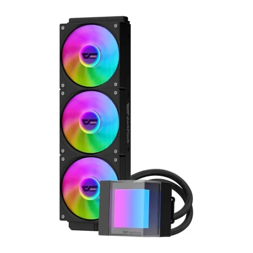 DarkFlash CB360 processzor-vízhűtés ARGB-világítással, fekete - 3