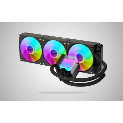 DarkFlash CB360 processzor-vízhűtés ARGB-világítással, fekete - 5
