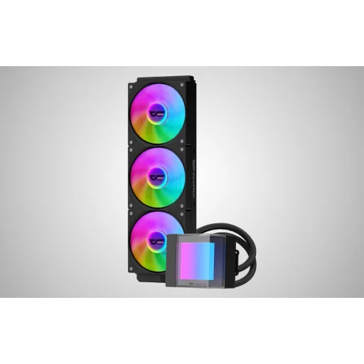 DarkFlash CB360 processzor-vízhűtés ARGB-világítással, fekete - 8