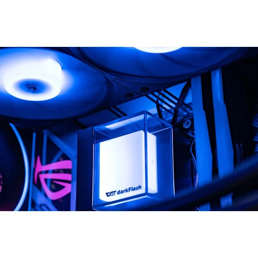 DarkFlash CB360 processzor-vízhűtés ARGB-világítással, fekete - 9