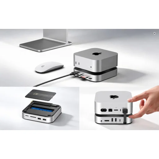 UGREEN CM841B Revodok Pro USB-C dokkolóállomás Mac mini M4 és M4 Pro készülékhez - 3