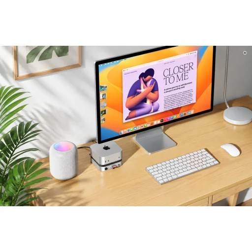 UGREEN CM841B Revodok Pro USB-C dokkolóállomás Mac mini M4 és M4 Pro készülékhez - 4