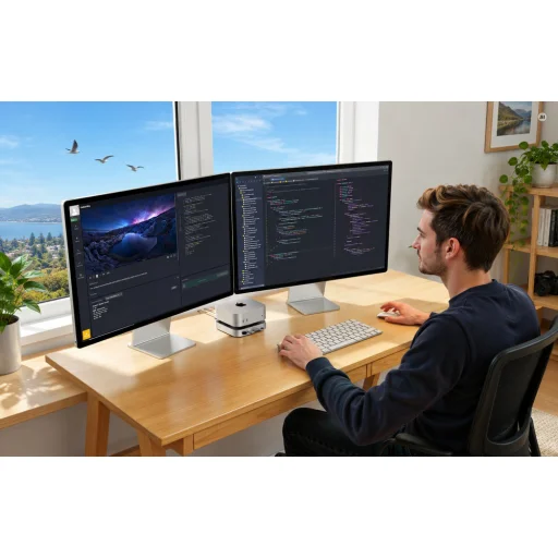 UGREEN CM841B Revodok Pro USB-C dokkolóállomás Mac mini M4 és M4 Pro készülékhez - 7