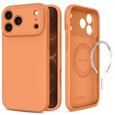  iPhone 17 Pro Max / iPhone 18 Pro Max Tech-Protect MagSafe szilikontok, kozmikus narancssárga