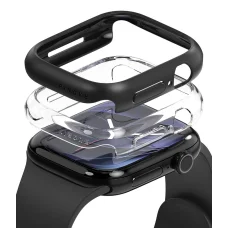  Apple Watch 12 (46 mm) Ringke Slim tok, 2 darabos csomag, átlátszó és matt fekete