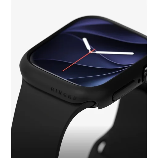 Apple Watch 12 (46 mm) Ringke Slim tok, 2 darabos csomag, átlátszó és matt fekete - 3