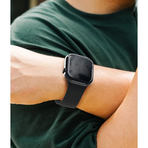  Apple Watch 12 (46 mm) Ringke Slim tok, 2 darabos csomag, átlátszó és matt fekete - 5