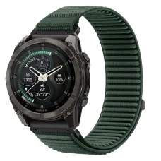  Garmin Fenix 5 / 6 / 6 Pro / 7 / 8 / 8 Pro / E / 9 / 9 Pro (47 mm) Tech-Protect NylonLoop óraszíj, katonai zöld