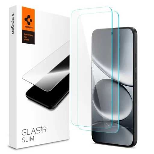  Xiaomi Redmi Note 15 Pro / 17 Pro / 17 Pro Max 5G átlátszó edzett üveg – Spigen Glas.tR Slim, 2 darabos - 1