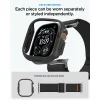  Apple Watch Ultra 1/2/3/4 (49 mm) Spigen Lite Fit Ultra és Thin Fit tok- és szíjszett, matt fekete thumbnail