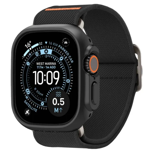  Apple Watch Ultra 1/2/3/4 (49 mm) Spigen Lite Fit Ultra és Thin Fit tok- és szíjszett, matt fekete - 3